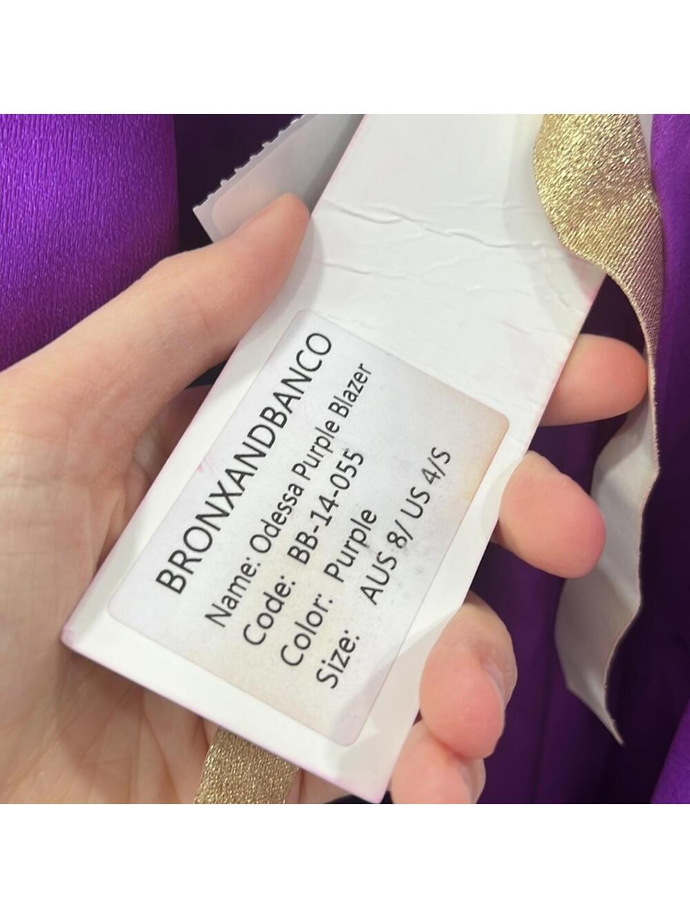 BRONX AND BANCO Odessa Blazer Dress in Purple - Picture 6 of 9